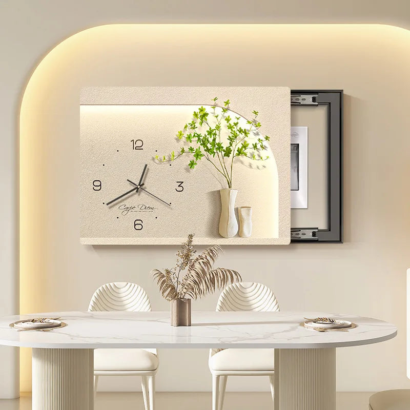 Smart Cover – Decorative Clock Painting for Electric Meter Box