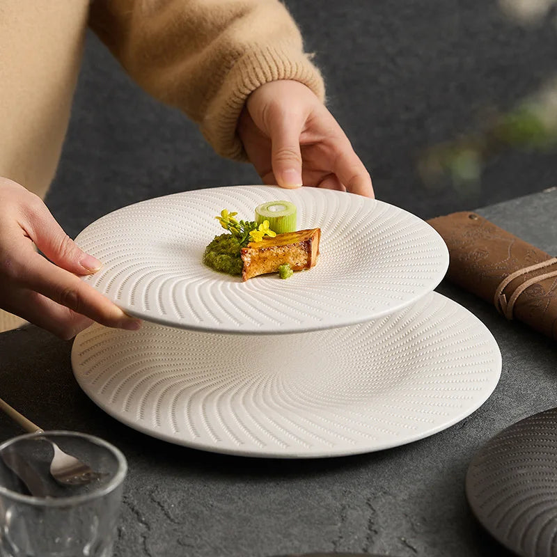 🍷 Avant-Garde Elegance – Creative Irregular Western Tableware Collection