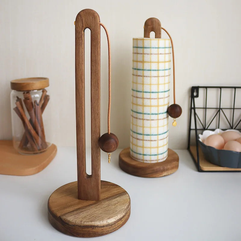 VertiHold – Solid Wood Kitchen Roll Organizer