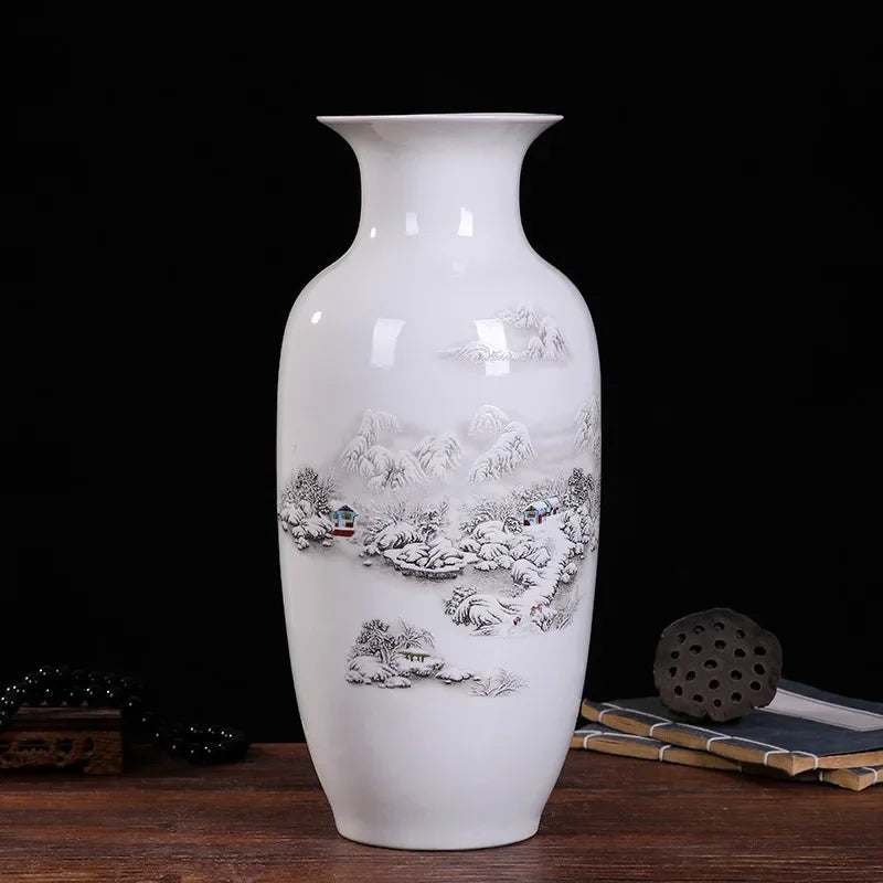 Modern Ceramic Vase – Imitation Ancient Style Handicraft for Living Room Decoration