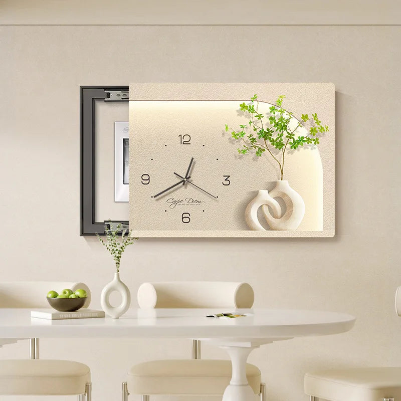 Smart Cover – Decorative Clock Painting for Electric Meter Box