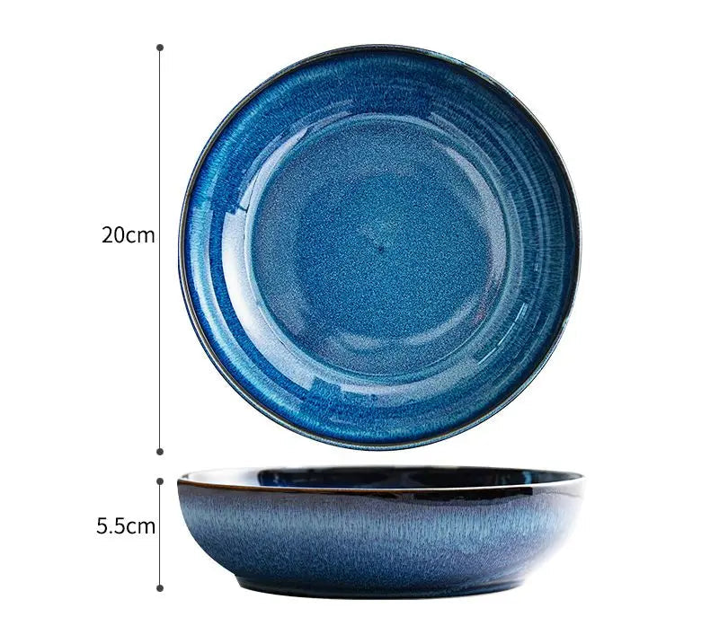 NordRust – Retro Ceramic Deep Dish Bowl
