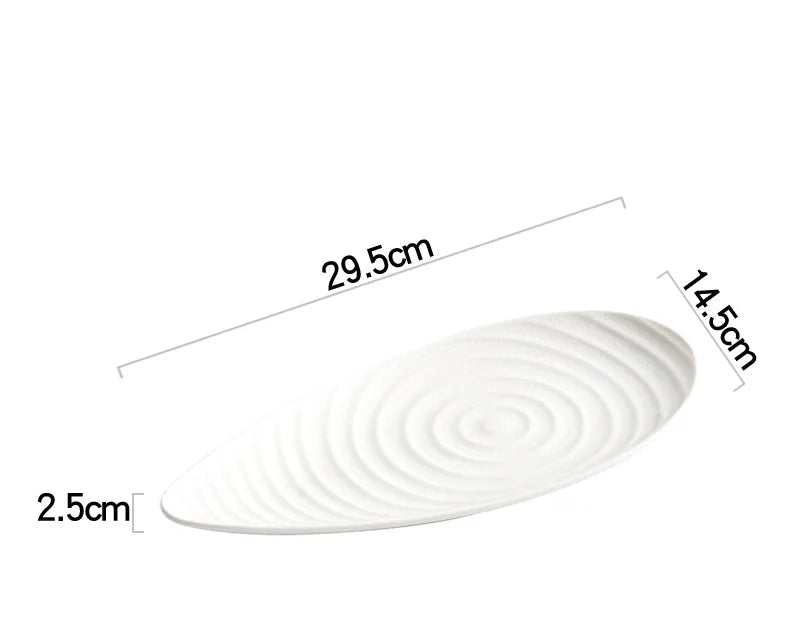 ✨ Irregular Elegance – Creative High-End Dinner Plate for Trendy Tables