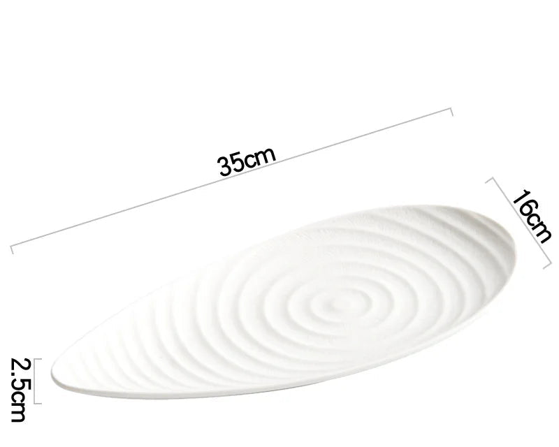 ✨ Irregular Elegance – Creative High-End Dinner Plate for Trendy Tables