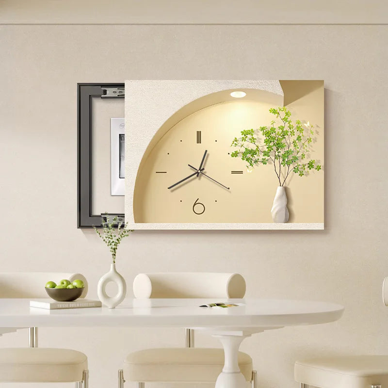 Smart Cover – Decorative Clock Painting for Electric Meter Box