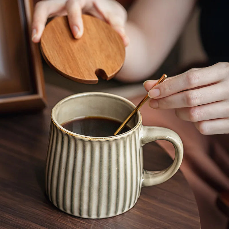 Handmade Vintage Ceramic Coffee Cups – Artisan Drinkware with Timeless Aesthetic
