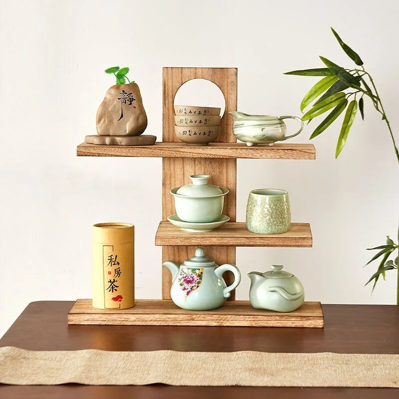TreasureTier – Solid Wood Heritage Display Rack