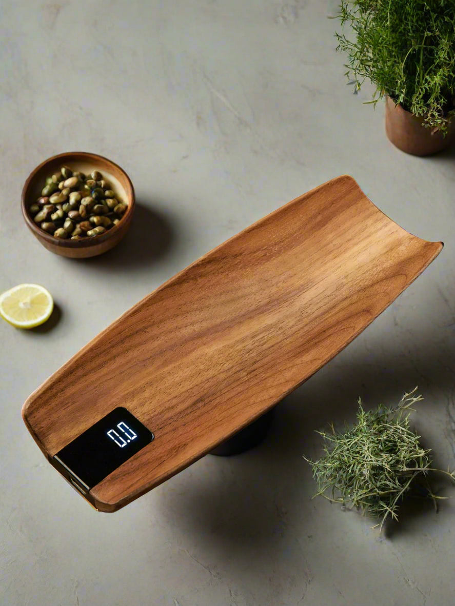 LeafWeigh – Precision Wooden Digital Tea & Coffee Scale
