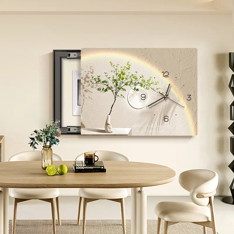 Smart Cover – Decorative Clock Painting for Electric Meter Box