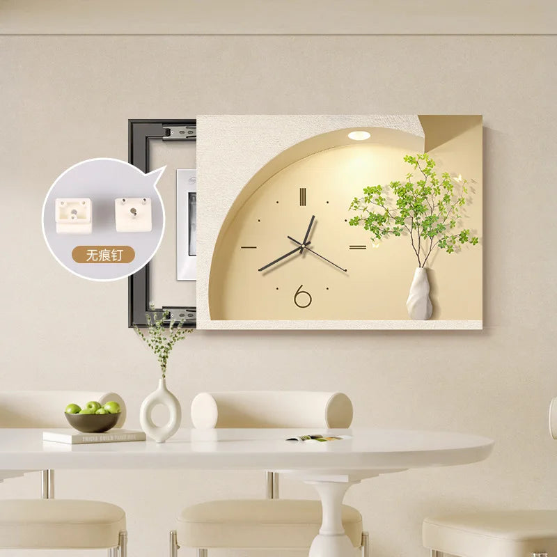 Smart Cover – Decorative Clock Painting for Electric Meter Box