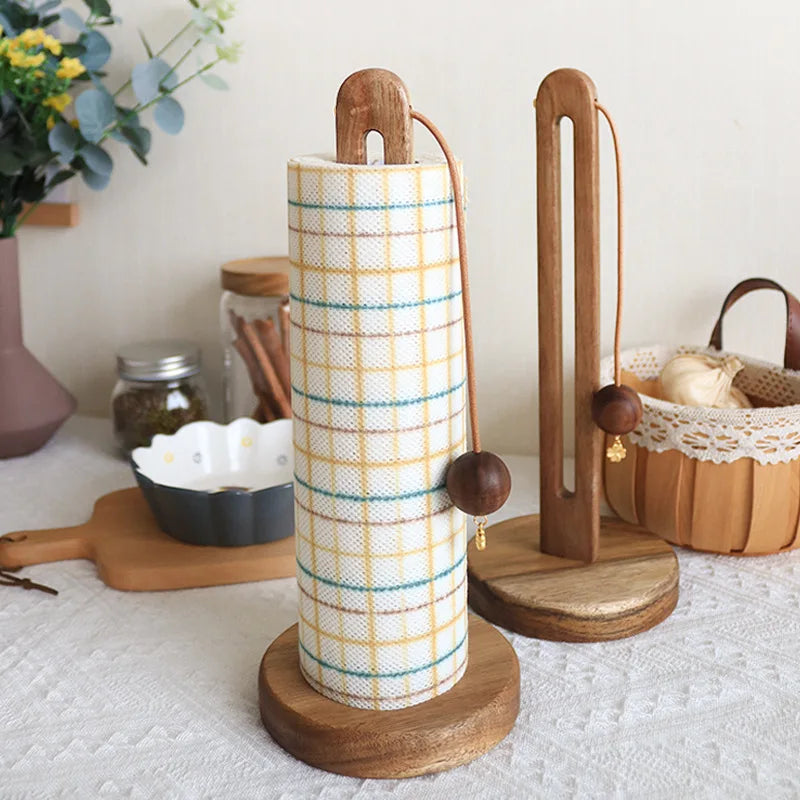 VertiHold – Solid Wood Kitchen Roll Organizer