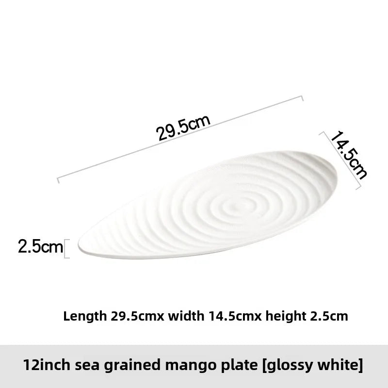 ✨ Irregular Elegance – Creative High-End Dinner Plate for Trendy Tables