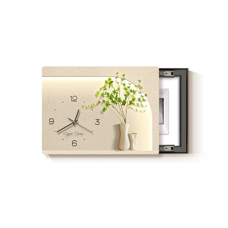 Smart Cover – Decorative Clock Painting for Electric Meter Box